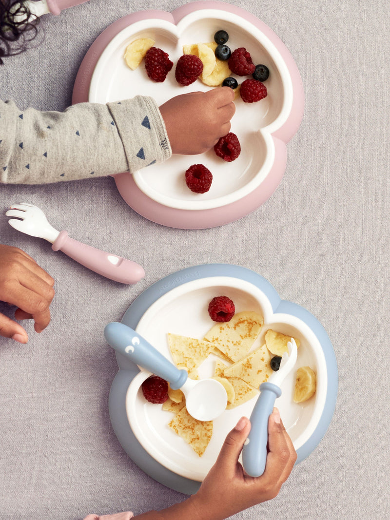 BabyBjorn Baby Plate, Fork & Spoon Set (Twin Pack) - More Colours Available