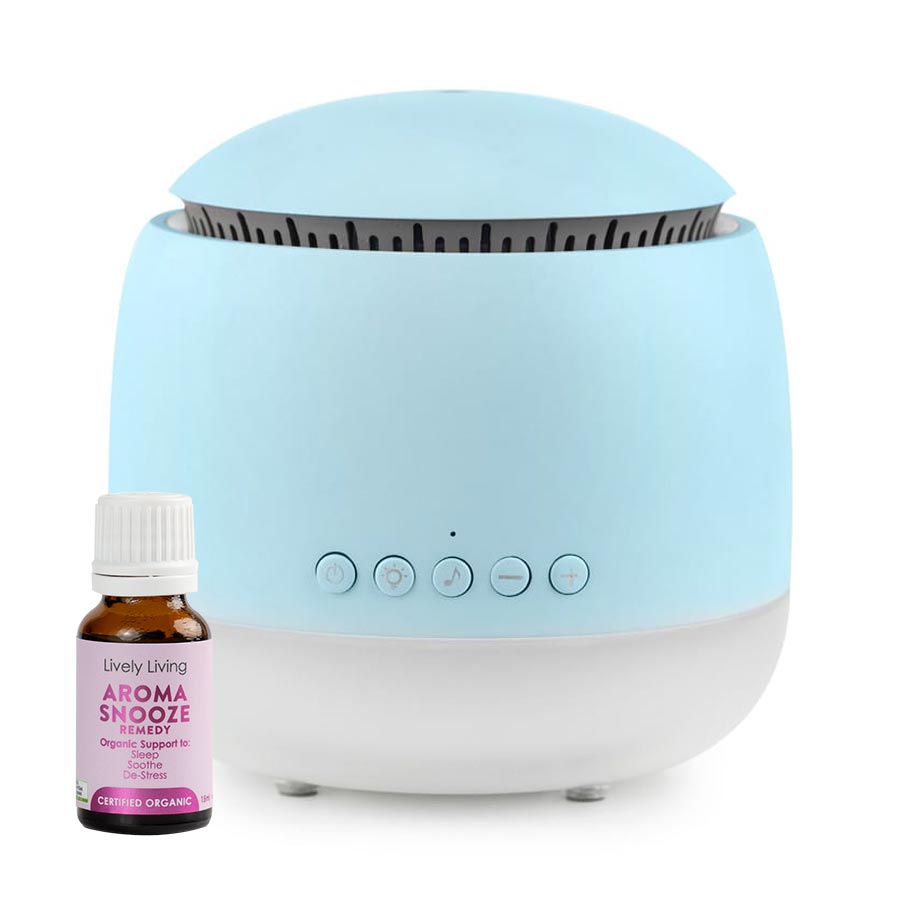 Aroma Snooze Sleep Aid Vaporiser + Free Aroma Snooze Oil by Lively Living