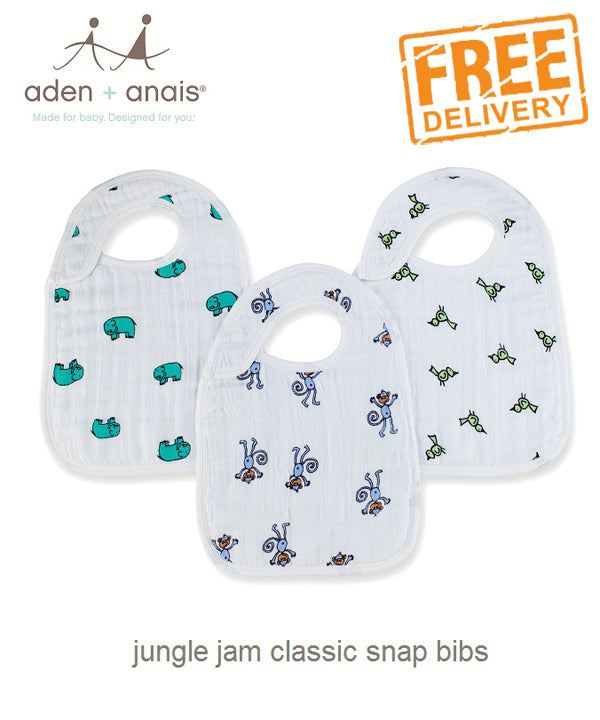 Aden+ Anais Classic Snap Bibs 3 Pack Various Prints