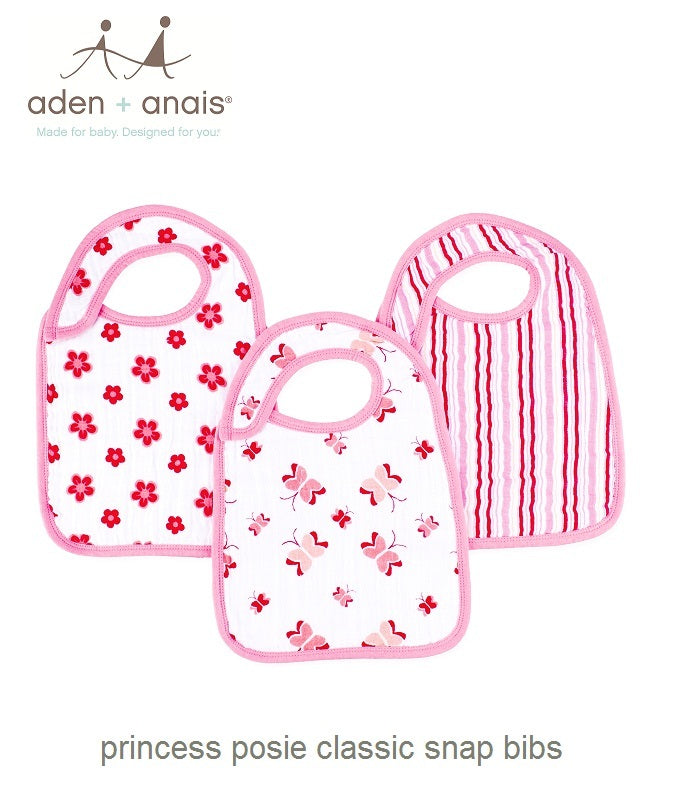 Aden+ Anais Classic Snap Bibs 3 Pack Various Prints