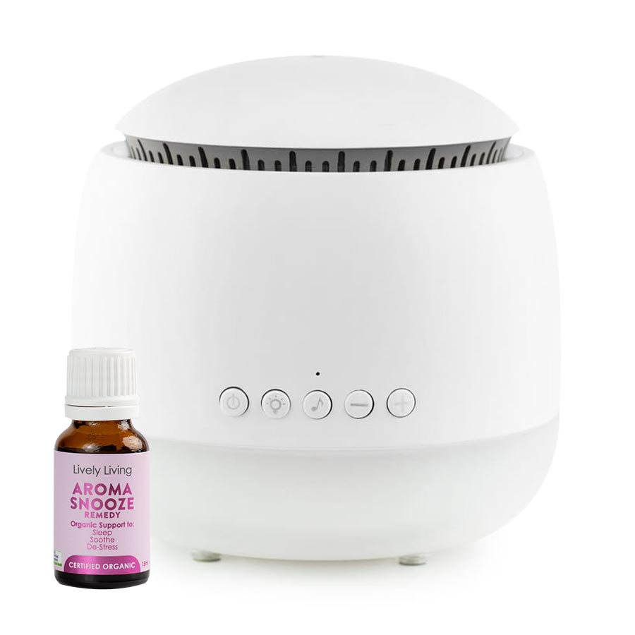 Aroma Snooze Sleep Aid Vaporiser + Free Aroma Snooze Oil by Lively Living