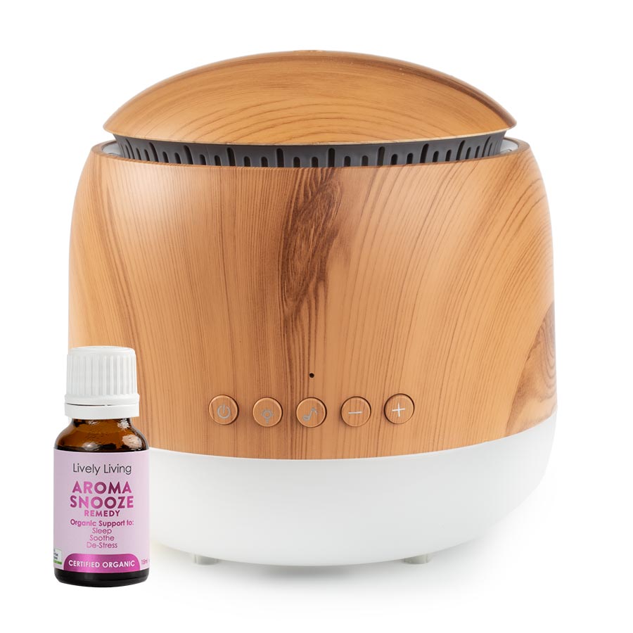 Aroma Snooze Sleep Aid Vaporiser + Free Aroma Snooze Oil by Lively Living